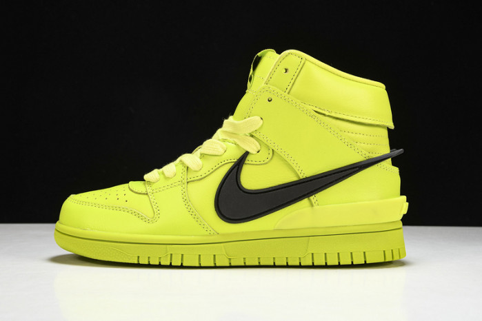 nike dunk high ambush flash lime cu7544-300