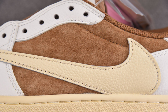 travis scott x air jordan 1 low og sail shy pink dm7866-106