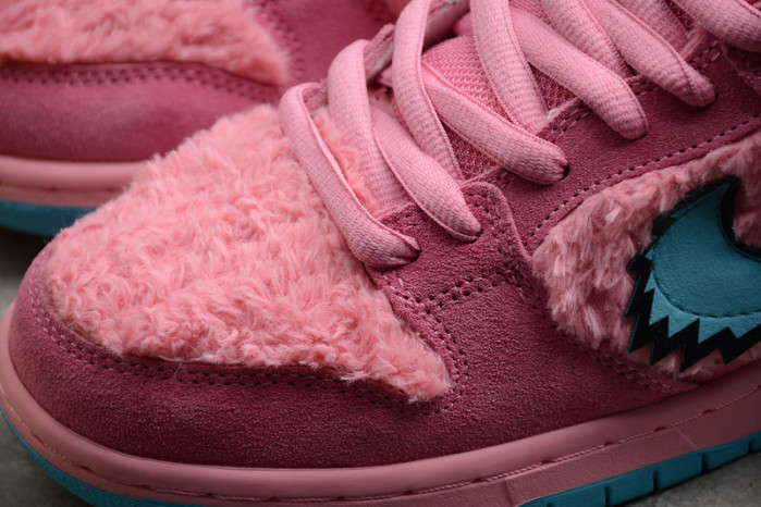 grateful dead x nike sb dunk low "pink bear"-cj5378-600