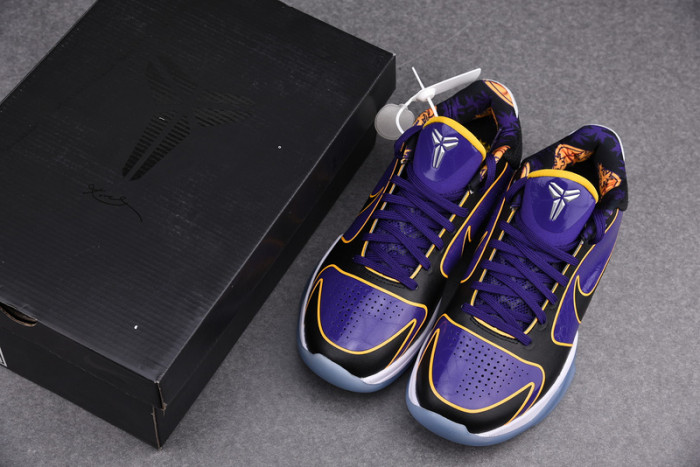 kobe 5 protro lakers court purple/black-university gold cd4991-500
