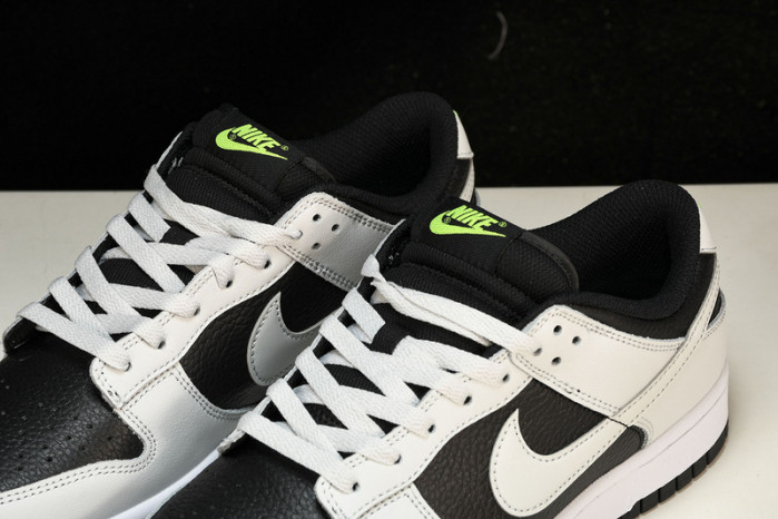 nike dunk low grey panda volt - fd9756-001