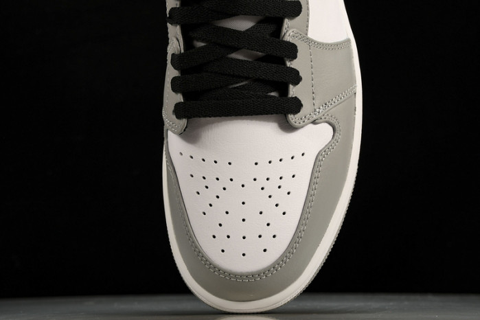 jordan 1 mid light smoke grey - 554724-092