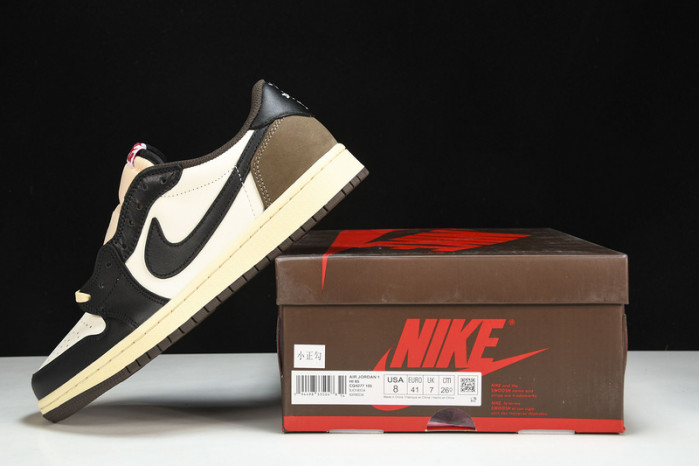 travis scott x air jordan 1 lof dark mocha black cq4277-105