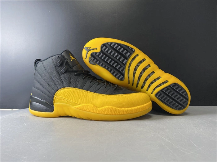 Tailored Jordan 12 Retro Black University Gold 130690- 4153