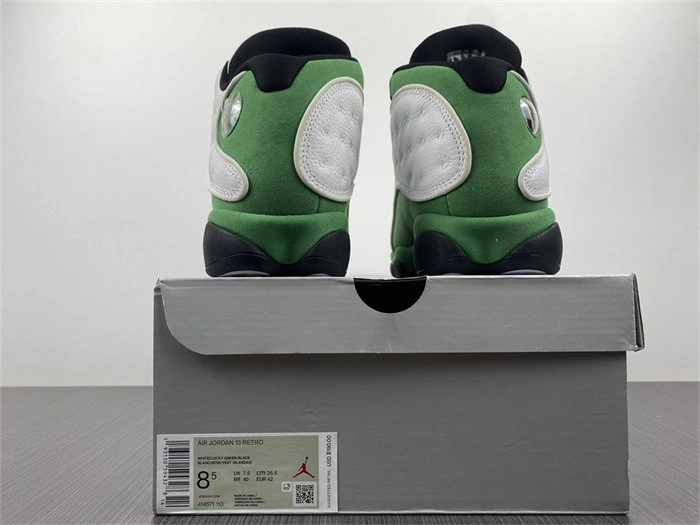Jordan 13 Retro White Lucky Green DB6537- Trendy 4172