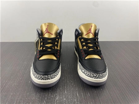 Jordan 3 Retro Black Cement Gold CK9246- SoftTouch 3832