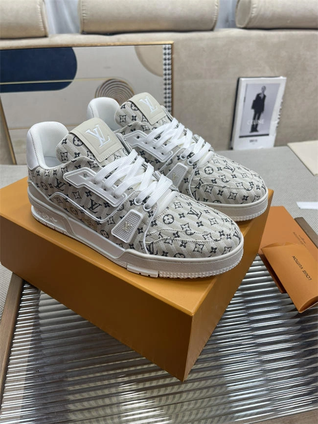 Sustainable Lv Trainer Sneaker 2107