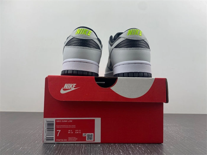 Nike Dunk Low Grey Panda Volt FD9756- Unisex 4634